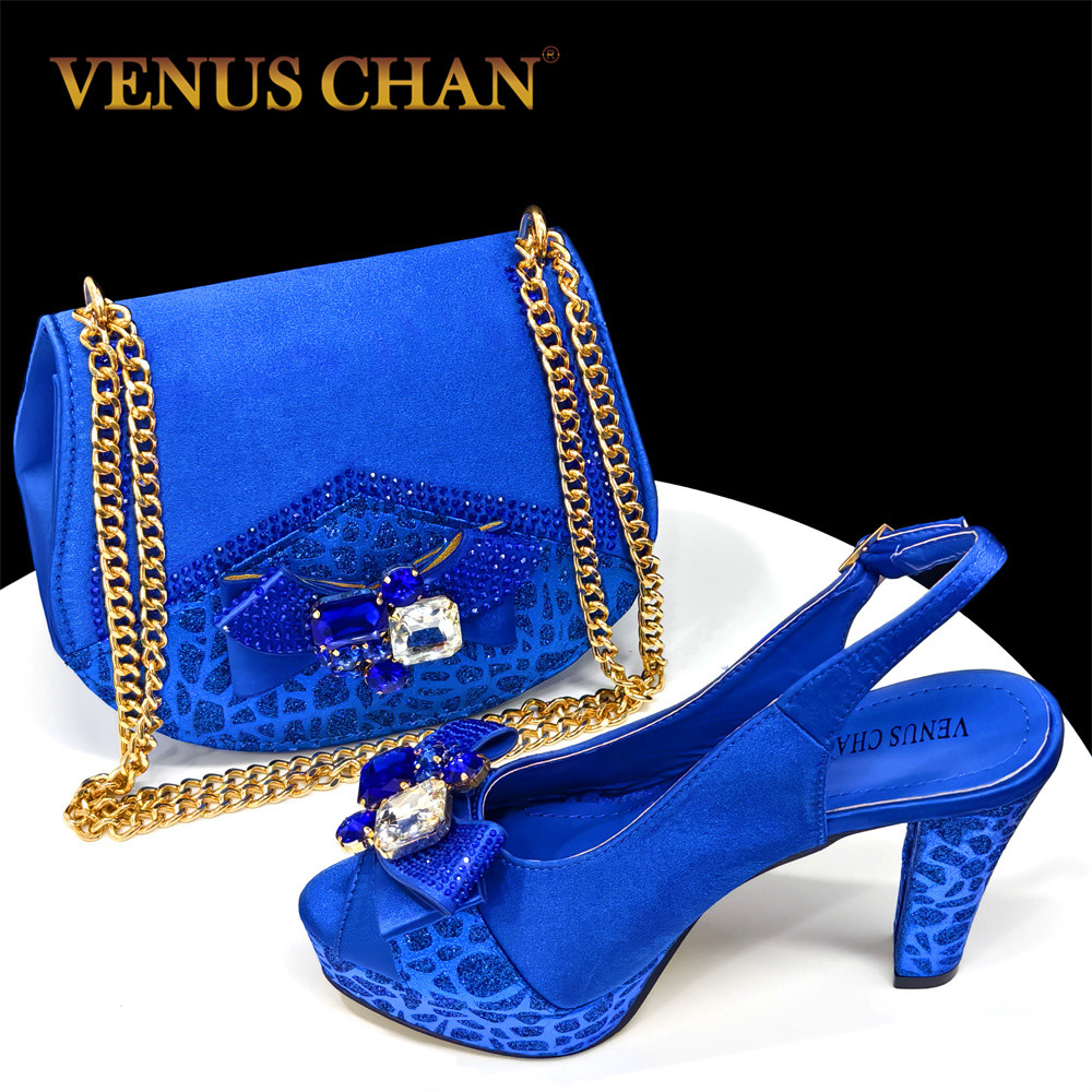 2024 Rhinestone Design INS Hot – Women'S Shoes Navy Blue Bewertung und Preis