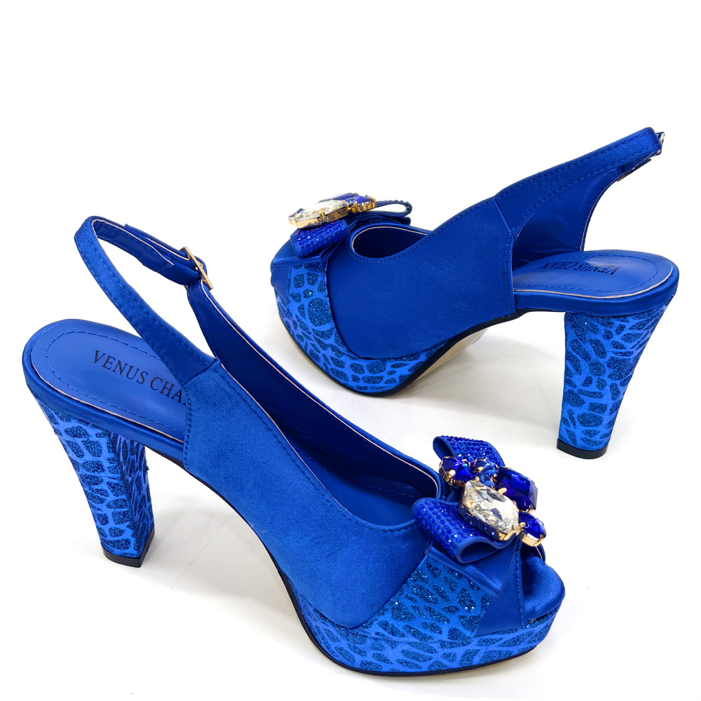 2024 Rhinestone Design INS Hot – Women'S Shoes Navy Blue Bewertung und Preis