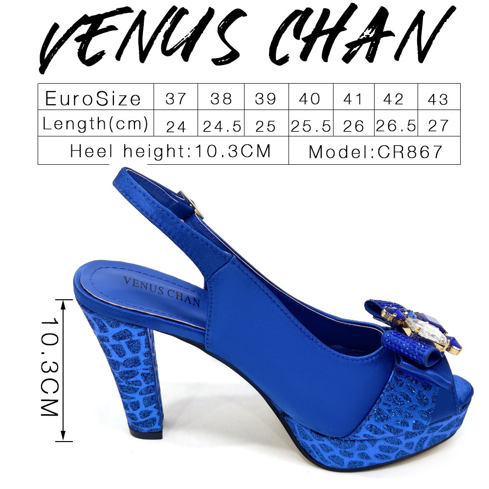 2024 Rhinestone Design INS Hot – Women'S Shoes Navy Blue Bewertung und Preis