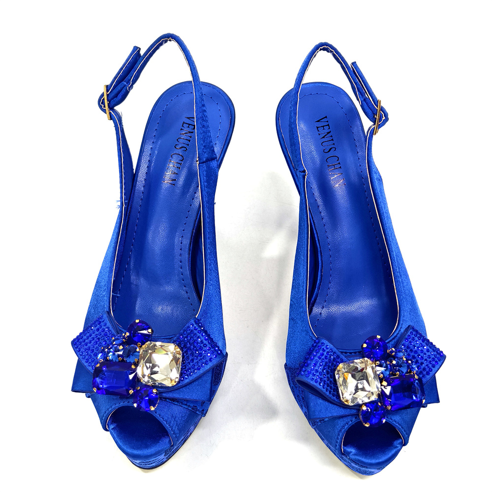 2024 Rhinestone Design INS Hot – Women'S Shoes Navy Blue Bewertung und Preis